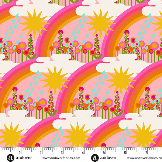 Manufacturer: Andover Fabrics Designer: Alison Glass Collection: Postmark Print Name: First Day in Taffy Material: 100% Cotton  Weight: Quilting  SKU: A-1126-E Width: 44 inches