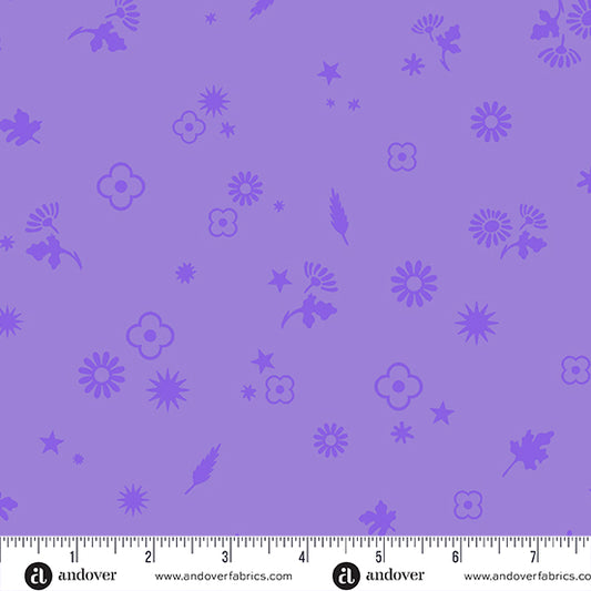 Manufacturer: Andover Fabrics Designer: Alison Glass Collection: Postmark Print Name: Margin in Lilac Material: 100% Cotton  Weight: Quilting  SKU: A-1129-P Width: 44 inches