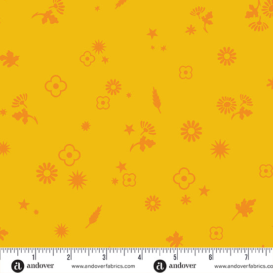Manufacturer: Andover Fabrics Designer: Alison Glass Collection: Postmark Print Name: Margin in Daffodil Material: 100% Cotton  Weight: Quilting  SKU: A-1129-Y Width: 44 inches