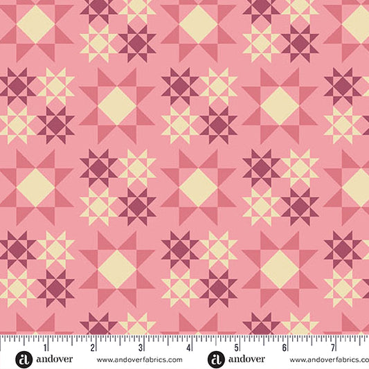 Manufacturer: Andover Fabrics
Designer: Alexandra Bordallo
Collection: Meadow Walk
Print Name: Sawtooth Star in Petal
Material: 100% Cotton
Weight: Quilting
SKU: A-1338-E
Width: 44 inches