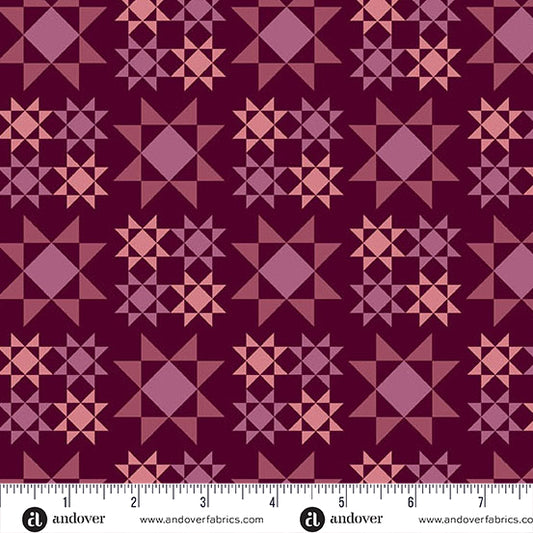 Manufacturer: Andover Fabrics
Designer: Alexandra Bordallo
Collection: Meadow Walk
Print Name: Sawtooth Star in Raspberry
Material: 100% Cotton
Weight: Quilting
SKU: A-1338-P
Width: 44 inches