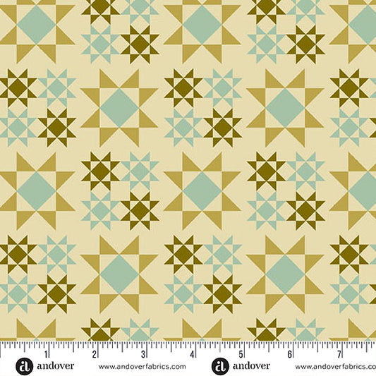 Manufacturer: Andover Fabrics
Designer: Alexandra Bordallo
Collection: Meadow Walk
Print Name: Sawtooth Star in Spring
Material: 100% Cotton
Weight: Quilting
SKU: A-1338-T
Width: 44 inches