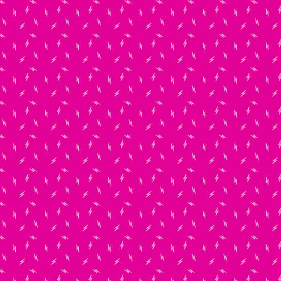 Manufacturer: Andover Fabrics Designer: Libs Elliott Collection: Atomic Print Name: Lightning Bolt in Pinky Material: 100% Cotton Weight: Quilting  SKU: A-749-E1 Width: 44 inches