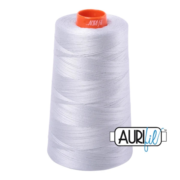 Aurifil Cone 50wt: 2600 Dove.
6452 yds.

100% Long Staple Mercerized Egyptian Cotton. For Machine Embroidery, Quilting and Serging.