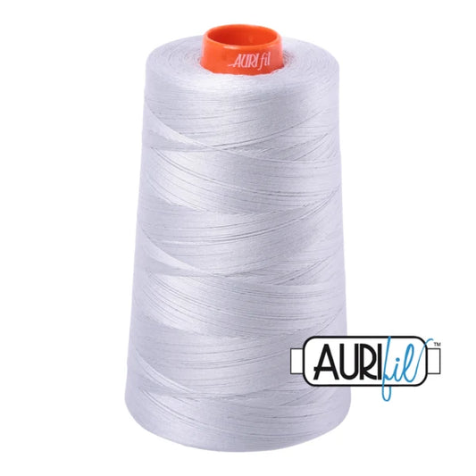 Aurifil Cone 50wt: 2600 Dove.
6452 yds.

100% Long Staple Mercerized Egyptian Cotton. For Machine Embroidery, Quilting and Serging.