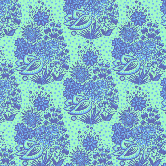 Manufacturer: Anna Maria Textiles for Northcott Fabrics
Designer: Anna Maria Parry
Collection: Overdressed
Print Name: Totem in Blue
Material: 100% Cotton
Weight: Quilting
SKU: AMT152-47C
Width: 44 inches