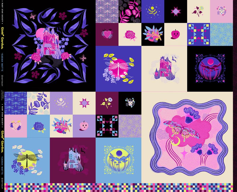 This listing is for one (1) panel. Panel measures 36" x 44"

Manufacturer: Ruby Star Society
Designer: Sarah Watts
Collection: Glow Garden
Print Name: Fairytale Panel
Material: 100% Cotton
Weight: Quilting
SKU: RS2111-11