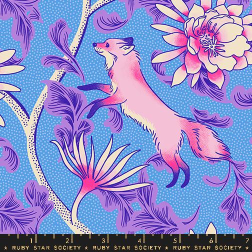 Manufacturer: Ruby Star Society
Designer: Sarah Watts
Collection: Glow Garden
Print Name: Fox Bloom in Lindley Blue
Material: 100% Cotton
Weight: Quilting
SKU: RS2112-12
Width: 44 inches