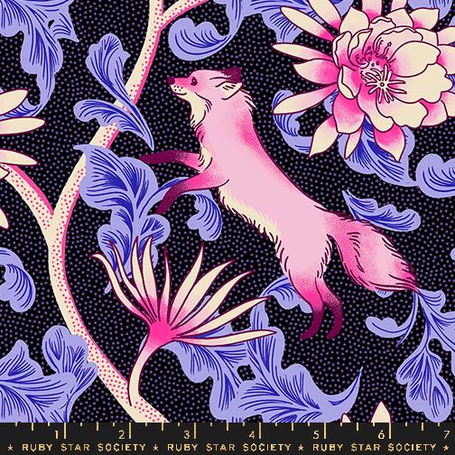 Manufacturer: Ruby Star Society
Designer: Sarah Watts
Collection: Glow Garden
Print Name: Fox Bloom in Black
Material: 100% Cotton
Weight: Quilting
SKU: RS2112-13
Width: 44 inches