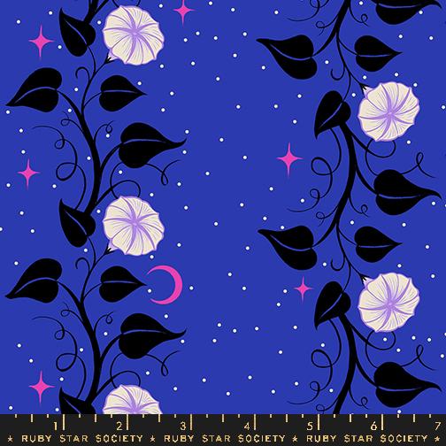 Manufacturer: Ruby Star Society
Designer: Sarah Watts
Collection: Glow Garden
Print Name: Moon Vines in Blacklight
Material: 100% Cotton
Weight: Quilting
SKU: RS2114-17
Width: 44 inches