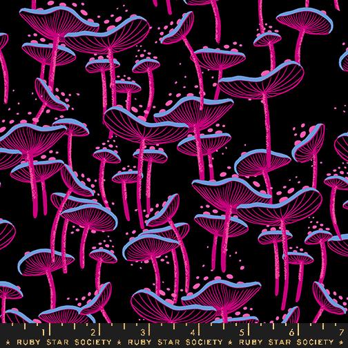 Manufacturer: Ruby Star Society
Designer: Sarah Watts
Collection: Glow Garden
Print Name: Fungi in Black
Material: 100% Cotton
Weight: Quilting
SKU: RS2115-17
Width: 44 inches