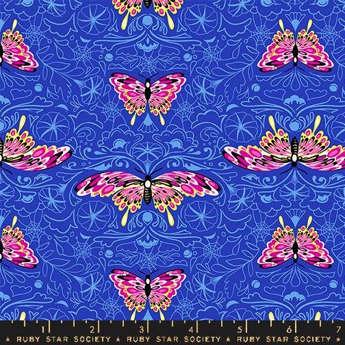 Manufacturer: Ruby Star Society
Designer: Sarah Watts
Collection: Glow Garden
Print Name: Morning Moth in Blacklight
Material: 100% Cotton
Weight: Quilting
SKU: RS2116-16
Width: 44 inches