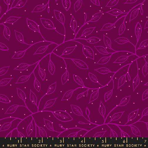 Manufacturer: Ruby Star Society
Designer: Sarah Watts
Collection: Glow Garden
Print Name: Wandering Vine in Purple Velvet
Material: 100% Cotton
Weight: Quilting
SKU: RS2118-12
Width: 44 inches