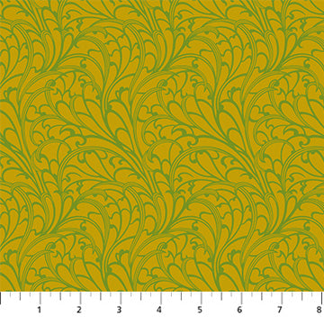 Manufacturer: Figo Fabrics Designer: Heather Bailey Collection: Wild Abandon Print Name: Passing Fancy in Olive Material: 100% Cotton  Weight: Quilting  SKU: 90896-70 Width: 44 inches