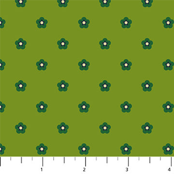 Manufacturer: Figo Fabrics Designer: Heather Bailey Collection: Wild Abandon Print Name: Whimsy in Green Material: 100% Cotton  Weight: Quilting  SKU: 90898-72 Width: 44 inches