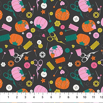 Manufacturer: Figo
Designer: Sarah Hearts
Collection: Bits and Bobs
Print Name: Notions in Black
Material: 100% Cotton
Weight: Quilting
SKU: 91263-99
Width: 44 inches