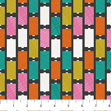 Manufacturer: Figo
Designer: Sarah Hearts
Collection: Bits and Bobs
Print Name: Spools in Black
Material: 100% Cotton
Weight: Quilting
SKU: 91264-99
Width: 44 inches