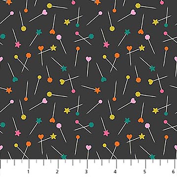 Manufacturer: Figo
Designer: Sarah Hearts
Collection: Bits and Bobs
Print Name: Pins in Black
Material: 100% Cotton
Weight: Quilting
SKU: 91265-99
Width: 44 inches