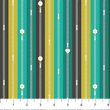 Manufacturer: Figo
Designer: Sarah Hearts
Collection: Bits and Bobs
Print Name: Zippers in Teal
Material: 100% Cotton
Weight: Quilting
SKU: 91267-64
Width: 44 inches