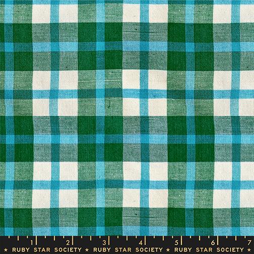 Manufacturer: Ruby Star Society
Designer: Alexia Abegg
Collection: Warp and Weft Mystic Fable
Print Name: Juliet Plaid in Jade
Material: 100% Cotton Woven
Weight: Quilting 
SKU: RS4157-11
Width: 44 inches