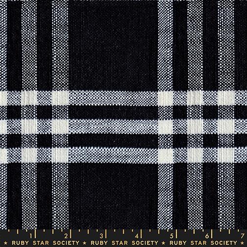 Manufacturer: Ruby Star Society
Designer: Alexia Abegg
Collection: Warp and Weft Mystic Fable
Print Name: Horizon Plaid Chore Coat in Black
Material: 100% Cotton Woven
Weight: Quilting
SKU: RS4162-12
Width: 44 inches