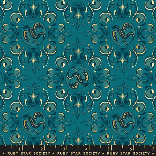 Manufacturer: Ruby Star Society
Designer: Sarah Watts
Collection: Fireglow
Print Name: Emblem in Galaxy
Material: 100% Cotton
Weight: Quilting
SKU: RS2136-14M
Width: 44 inches