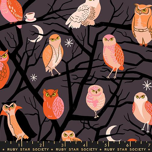Manufacturer: Moda Fabrics
Designer: Ruby Star Society
Collection: Freaky Familiars
Print Name: Who Cooks For You in Eggplant
Material: 100% Cotton
Weight: Quilting
SKU: RS5190-13
Width: 44 inches