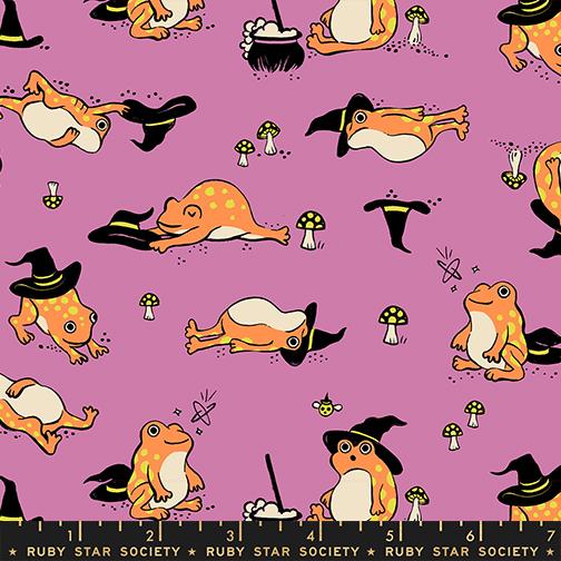 Manufacturer: Moda Fabrics
Designer: Ruby Star Society
Collection: Freaky Familiars
Print Name: Frogmiliars in Heliotrope
Material: 100% Cotton
Weight: Quilting
SKU: RS5192-12
Width: 44 inches