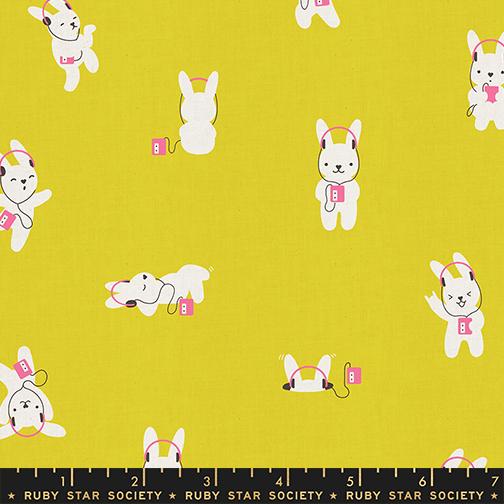 Manufacturer: Ruby Star Society
Designer: Rashida Coleman-Hale
Collection: LoFi Linens
Print Name: Rabbeats in Citron
Material: 85% Cotton/15% Linen
Weight: Quilting
SKU: RS1129-17CL
Width: 44 inches