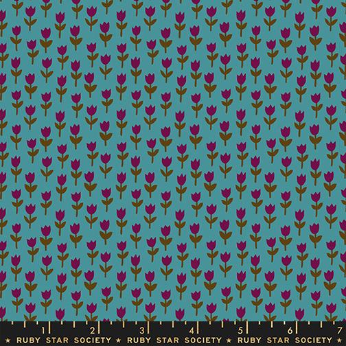 Manufacturer: Ruby Star Society
Designer: Alexia Abegg
Collection: 1 800 Calico
Print Name: Tulips in Storytime
Material: 100% Cotton
Weight: Quilting
SKU: RS4169-15
Width: 44 inches