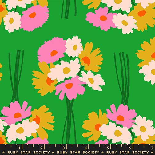 Manufacturer: Ruby Star Society
Designer: Melody Miller
Collection: Sparkle Mart
Print Name: Flower Dept in Verdant
Material: 100% Cotton
Weight: Quilting
SKU: RS0118-16
Width: 44 inches