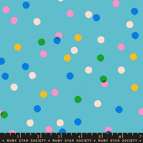 Manufacturer: Ruby Star Society
Designer: Melody Miller
Collection: Sparkle Mart
Print Name: Spritz in Dark Turquoise
Material: 100% Cotton
Weight: Quilting
SKU: RS0123-17
Width: 44 inches