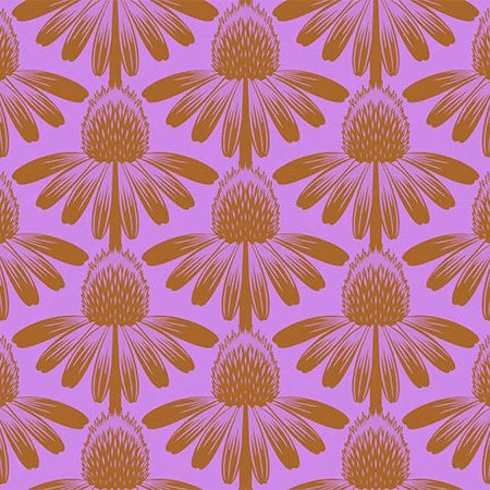 Manufacturer: Anna Maria Textiles for Northcott Fabrics
Designer: Anna Maria Parry
Collection: Indelible
Print Name: Coneflower in Taffy
Material: 100% Cotton
Weight: Quilting
SKU: AMT1001-83V
Width: 44 inches