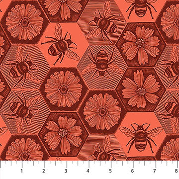 Manufacturer: Anna Maria Textiles for Northcott Fabrics
Designer: Anna Maria Parry
Collection: Indelible Ink
Print Name: Busy in Coral
Material: 100% Cotton
Weight: Quilting
SKU: AMT1005-38V
Width: 44 inches