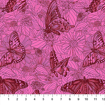 Manufacturer: Anna Maria Textiles for Northcott Fabrics
Designer: Anna Maria Parry
Collection: Indelible Ink
Print Name: Winging It in Candy
Material: 100% Cotton
Weight: Quilting
SKU: AMT1006-23L
Width: 44 inches