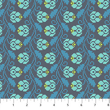 Manufacturer: Anna Maria Textiles
Designer: Anna Maria Parry
Collection: Heiress
Print Name: Curled Vine in Dusk
Material: 100% Cotton
Weight: Quilting
SKU: AMT1009-47V
Width: 44 inches