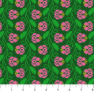 Manufacturer: Anna Maria Textiles
Designer: Anna Maria Parry
Collection: Heiress
Print Name: Curled Vine in Darling
Material: 100% Cotton
Weight: Quilting
SKU: AMT1009-72C
Width: 44 inches