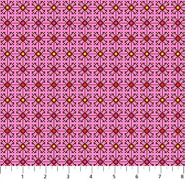Manufacturer: Anna Maria Textiles
Designer: Anna Maria Parry
Collection: Heiress
Print Name: Jeweled in Candy
Material: 100% Cotton
Weight: Quilting
SKU: AMT1012-23L
Width: 44 inches