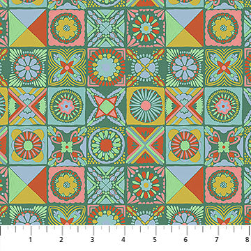 Manufacturer: Anna Maria Textiles
Designer: Anna Maria Parry
Collection: Rhapsody
Print Name: Cottage Kitchen in Jade
Material: 100% Cotton
Weight: Quilting
SKU: AMT168-74V
Width: 44 inches