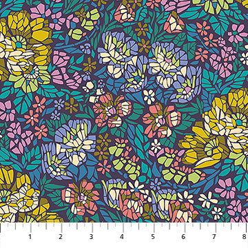 Manufacturer: Anna Maria Textiles
Designer: Anna Maria Parry
Collection: Rhapsody
Print Name: Mosaic in Ocean
Material: 100% Cotton
Weight: Quilting
SKU: AMT169-62C
Width: 44 inches