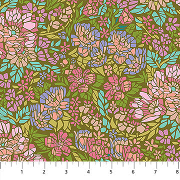 Anna Maria Textiles - Rhapsody - Mosaic in Avocado