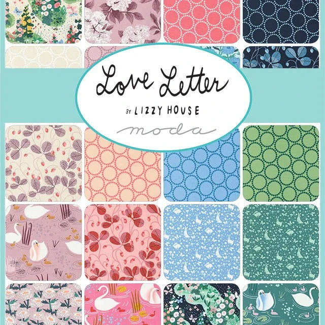 This FAT QUARTER BUNDLE contains 37 quilting cotton prints from Love Letter by Lizzy House for Moda Fabrics

Manufacturer: Moda Fabrics
Designer: Lizzy House
Collection: Love Letter
Material: 100% Cotton
Weight: Quilting