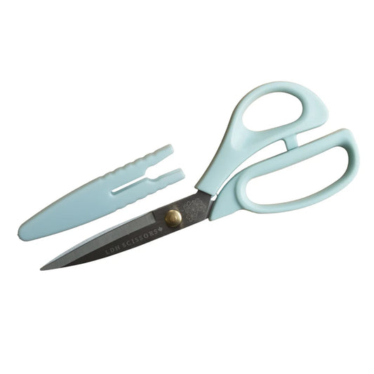 Introducing our latest collection: the Bloom Series. Designed to be both versatile and heavy-duty, these fabric scissors are ideal for a wide range of everyday projects. They feature a blunted tip for added safety, include a protective cap for secure storage, and are crafted with handles made from recycled plastic. Each pair is finished with a unique flower engraving and is a reflection of one of our values, both as a business and as individuals.