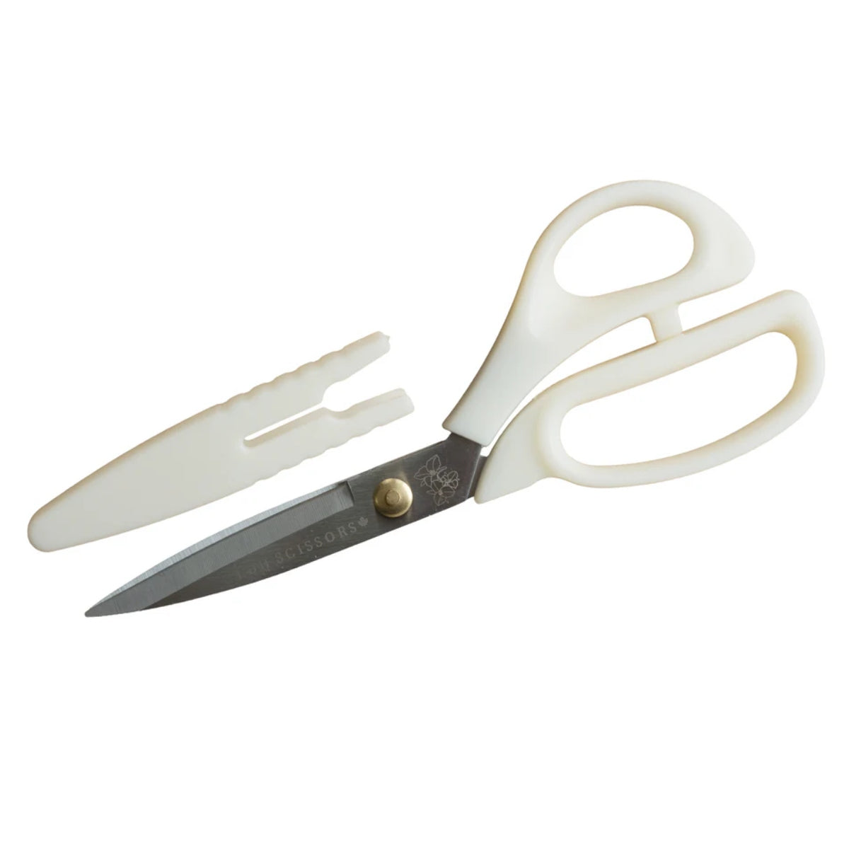 Introducing our latest collection: the Bloom Series. Designed to be both versatile and heavy-duty, these fabric scissors are ideal for a wide range of everyday projects. They feature a blunted tip for added safety, include a protective cap for secure storage, and are crafted with handles made from recycled plastic. Each pair is finished with a unique flower engraving and is a reflection of one of our values, both as a business and as individuals.