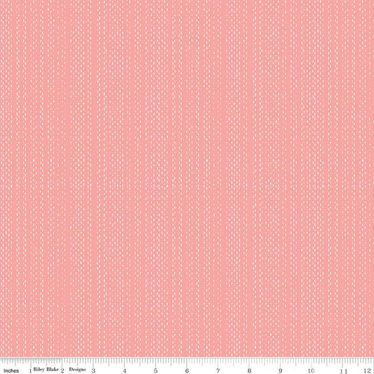 Manufacturer: Riley Blake Designs Designer: Fran Gulick of Cotton and Joy Collection: Moonchild Print Name: Signals in Coral Material: 100% Cotton Weight: Quilting SKU: SC13826-CORAL Width: 44 inches