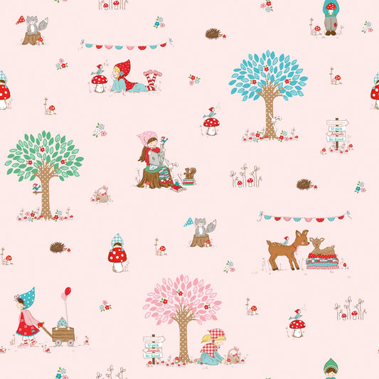Manufacturer: Riley Blake Designs
Designer: Tasha Noel
Collection: Whimsical Woodland
Print Name: Main in Pink
Material: 100% Cotton
Weight: Quilting
SKU: C17640R-PINK
Width: 44 inches