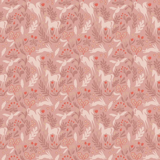 Manufacturer: Riley Blake Designs
Designer: Sarah Jane
Collection: Story Land
Print Name: Magic Folk in Rose
Material: 100% Cotton
Weight: Quilting
SKU: C18303R-ROSE
Width: 44 inches