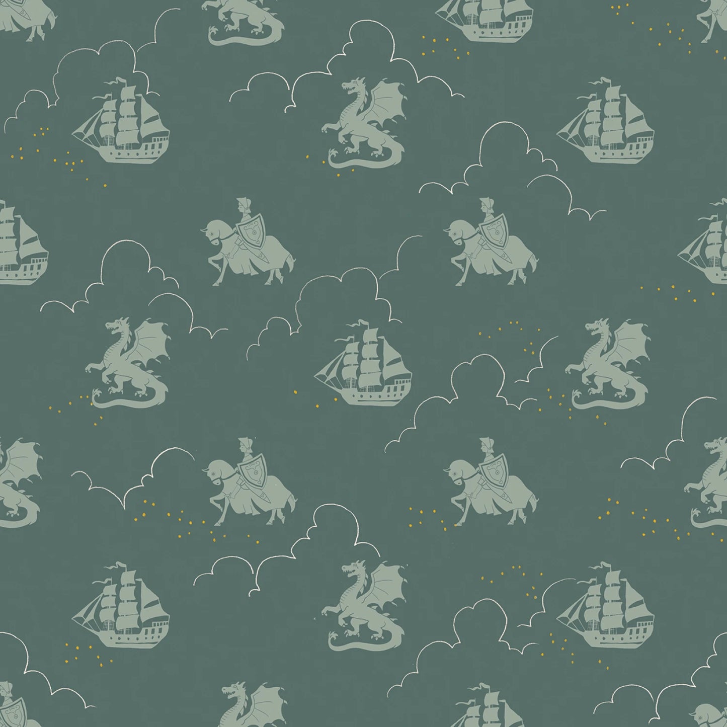 Manufacturer: Riley Blake Designs
Designer: Sarah Jane
Collection: Story Land
Print Name: The Knight in Forest
Material: 100% Cotton
Weight: Quilting
SKU: C18304R-FOREST
Width: 44 inches