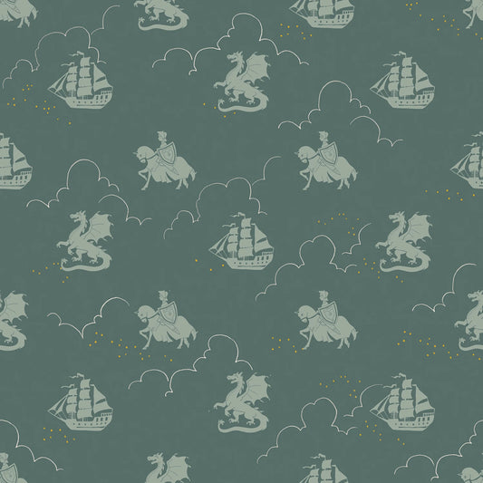 Manufacturer: Riley Blake Designs
Designer: Sarah Jane
Collection: Story Land
Print Name: The Knight in Forest
Material: 100% Cotton
Weight: Quilting
SKU: C18304R-FOREST
Width: 44 inches