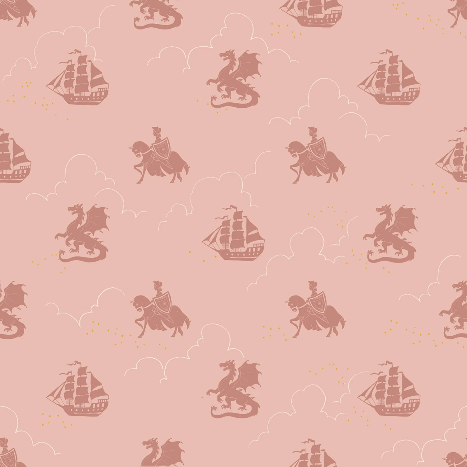 Manufacturer: Riley Blake Designs
Designer: Sarah Jane
Collection: Story Land
Print Name: The Knight in Rose
Material: 100% Cotton
Weight: Quilting
SKU: C18304R-ROSE
Width: 44 inches